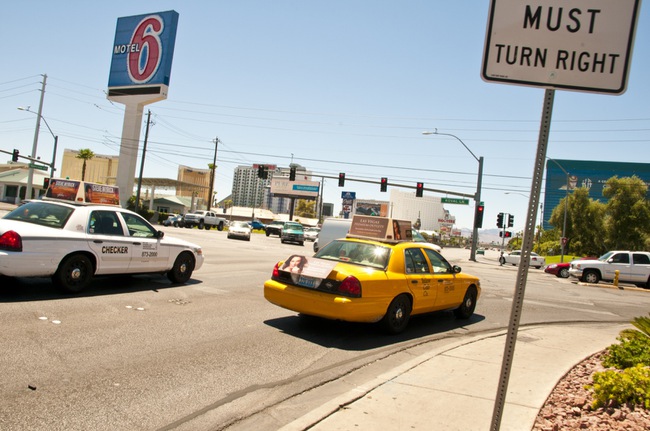 The intersection of Tropicana Avenue and Koval Lane.